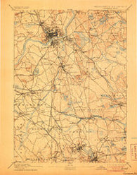 Lawrence Massachusetts Historical topographic map, 1:62500 scale, 15 X 15 Minute, Year 1893