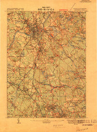 Lawrence Massachusetts Historical topographic map, 1:62500 scale, 15 X 15 Minute, Year 1918