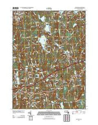 Leicester Massachusetts Historical topographic map, 1:24000 scale, 7.5 X 7.5 Minute, Year 2012