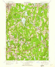 Leicester Massachusetts Historical topographic map, 1:24000 scale, 7.5 X 7.5 Minute, Year 1953