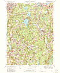 Leicester Massachusetts Historical topographic map, 1:24000 scale, 7.5 X 7.5 Minute, Year 1969