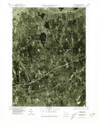 Leicester Massachusetts Historical topographic map, 1:25000 scale, 7.5 X 7.5 Minute, Year 1975