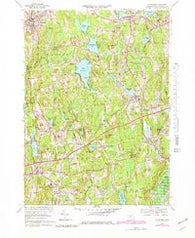 Leicester Massachusetts Historical topographic map, 1:25000 scale, 7.5 X 7.5 Minute, Year 1969