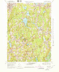 Leicester Massachusetts Historical topographic map, 1:25000 scale, 7.5 X 7.5 Minute, Year 1969