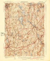 Leicester Massachusetts Historical topographic map, 1:31680 scale, 7.5 X 7.5 Minute, Year 1941