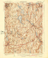 Leicester Massachusetts Historical topographic map, 1:31680 scale, 7.5 X 7.5 Minute, Year 1941