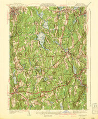 Leicester Massachusetts Historical topographic map, 1:31680 scale, 7.5 X 7.5 Minute, Year 1941