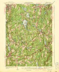 Leicester Massachusetts Historical topographic map, 1:31680 scale, 7.5 X 7.5 Minute, Year 1941