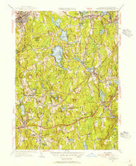 Leicester Massachusetts Historical topographic map, 1:31680 scale, 7.5 X 7.5 Minute, Year 1953