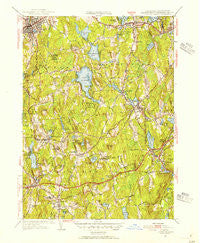 Leicester Massachusetts Historical topographic map, 1:31680 scale, 7.5 X 7.5 Minute, Year 1953