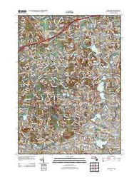 Lexington Massachusetts Historical topographic map, 1:24000 scale, 7.5 X 7.5 Minute, Year 2012