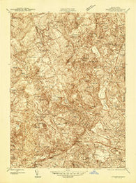 Lexington Massachusetts Historical topographic map, 1:24000 scale, 7.5 X 7.5 Minute, Year 1944