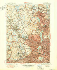 Lexington Massachusetts Historical topographic map, 1:31680 scale, 7.5 X 7.5 Minute, Year 1946