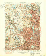 Lexington Massachusetts Historical topographic map, 1:31680 scale, 7.5 X 7.5 Minute, Year 1946