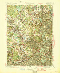 Lexington Massachusetts Historical topographic map, 1:31680 scale, 7.5 X 7.5 Minute, Year 1946