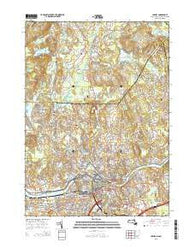Lowell Massachusetts Current topographic map, 1:24000 scale, 7.5 X 7.5 Minute, Year 2015