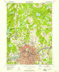 Lowell Massachusetts Historical topographic map, 1:24000 scale, 7.5 X 7.5 Minute, Year 1950