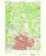 Lowell Massachusetts Historical topographic map, 1:24000 scale, 7.5 X 7.5 Minute, Year 1966