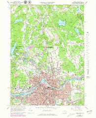 Lowell Massachusetts Historical topographic map, 1:24000 scale, 7.5 X 7.5 Minute, Year 1966