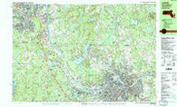 Lowell Massachusetts Historical topographic map, 1:25000 scale, 7.5 X 15 Minute, Year 1987
