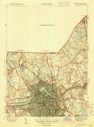 Lowell Massachusetts Historical topographic map, 1:31680 scale, 7.5 X 7.5 Minute, Year 1941
