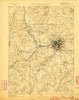Lowell Massachusetts Historical topographic map, 1:62500 scale, 15 X 15 Minute, Year 1893