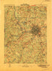 Lowell Massachusetts Historical topographic map, 1:62500 scale, 15 X 15 Minute, Year 1918