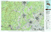 Lowell Massachusetts Historical topographic map, 1:100000 scale, 30 X 60 Minute, Year 1988