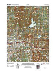 Ludlow Massachusetts Historical topographic map, 1:24000 scale, 7.5 X 7.5 Minute, Year 2012