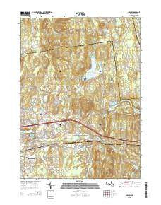 Ludlow Massachusetts Current topographic map, 1:24000 scale, 7.5 X 7.5 Minute, Year 2015