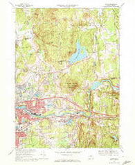 Ludlow Massachusetts Historical topographic map, 1:24000 scale, 7.5 X 7.5 Minute, Year 1969