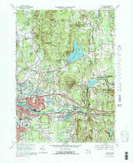 Ludlow Massachusetts Historical topographic map, 1:25000 scale, 7.5 X 7.5 Minute, Year 1969