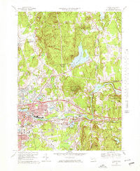 Ludlow Massachusetts Historical topographic map, 1:25000 scale, 7.5 X 7.5 Minute, Year 1969