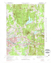Ludlow Massachusetts Historical topographic map, 1:25000 scale, 7.5 X 7.5 Minute, Year 1969