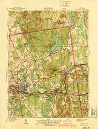 Ludlow Massachusetts Historical topographic map, 1:31680 scale, 7.5 X 7.5 Minute, Year 1939