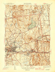 Ludlow Massachusetts Historical topographic map, 1:31680 scale, 7.5 X 7.5 Minute, Year 1944