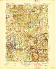 Ludlow Massachusetts Historical topographic map, 1:31680 scale, 7.5 X 7.5 Minute, Year 1944