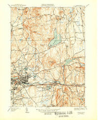 Ludlow Massachusetts Historical topographic map, 1:31680 scale, 7.5 X 7.5 Minute, Year 1944