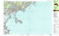 Lynn Massachusetts Historical topographic map, 1:25000 scale, 7.5 X 15 Minute, Year 1985