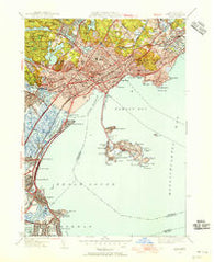 Lynn Massachusetts Historical topographic map, 1:31680 scale, 7.5 X 7.5 Minute, Year 1949