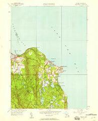 Manomet Massachusetts Historical topographic map, 1:24000 scale, 7.5 X 7.5 Minute, Year 1941