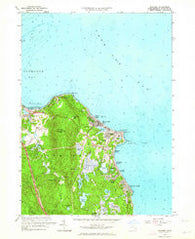 Manomet Massachusetts Historical topographic map, 1:24000 scale, 7.5 X 7.5 Minute, Year 1962