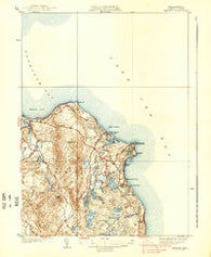 Manomet Massachusetts Historical topographic map, 1:31680 scale, 7.5 X 7.5 Minute, Year 1937