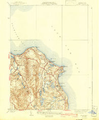Manomet Massachusetts Historical topographic map, 1:31680 scale, 7.5 X 7.5 Minute, Year 1937