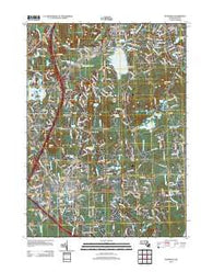 Mansfield Massachusetts Historical topographic map, 1:24000 scale, 7.5 X 7.5 Minute, Year 2012