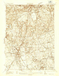 Mansfield Massachusetts Historical topographic map, 1:24000 scale, 7.5 X 7.5 Minute, Year 1936