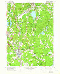 Mansfield Massachusetts Historical topographic map, 1:24000 scale, 7.5 X 7.5 Minute, Year 1964