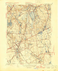 Mansfield Massachusetts Historical topographic map, 1:31680 scale, 7.5 X 7.5 Minute, Year 1941