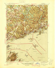 Marblehead North Massachusetts Historical topographic map, 1:31680 scale, 7.5 X 7.5 Minute, Year 1945
