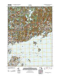 Marblehead North Massachusetts Historical topographic map, 1:24000 scale, 7.5 X 7.5 Minute, Year 2012